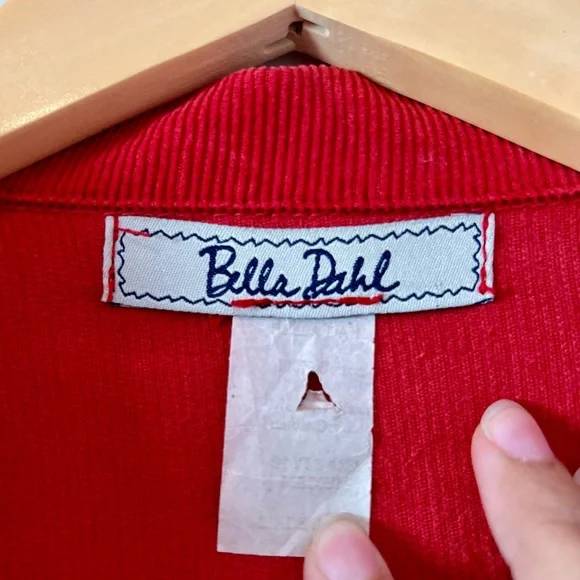 Y2K Bella Dahl Vintage Red Corduroy Set